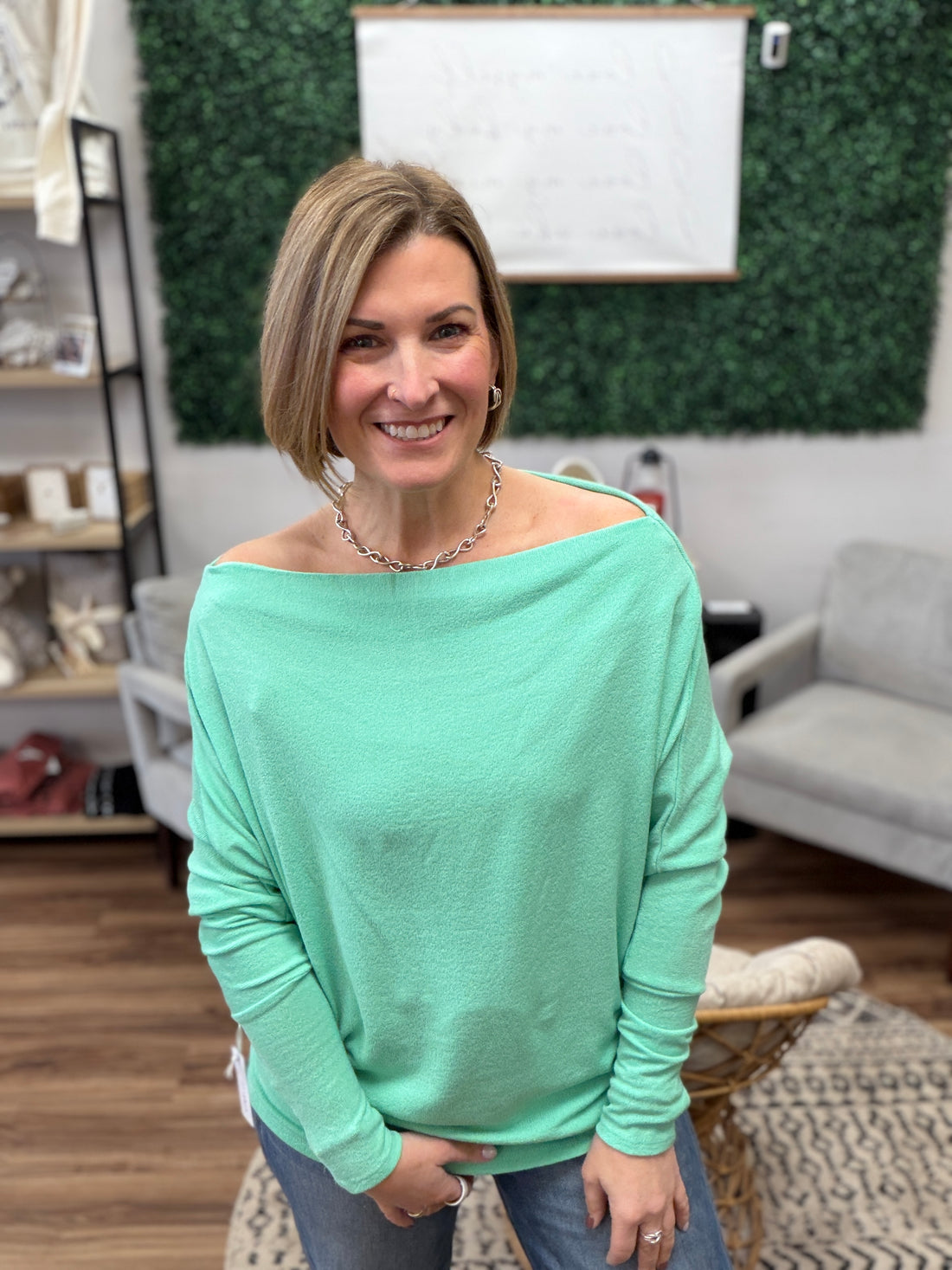 Day to Night Dolman - Seafoam