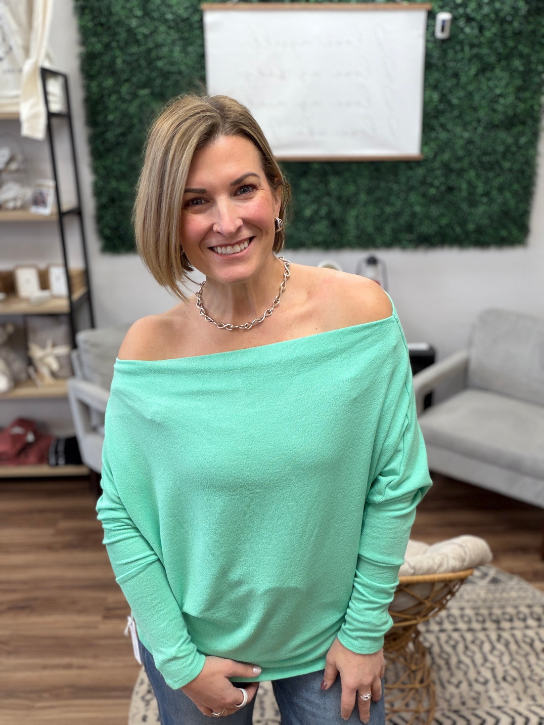 Day to Night Dolman - Seafoam