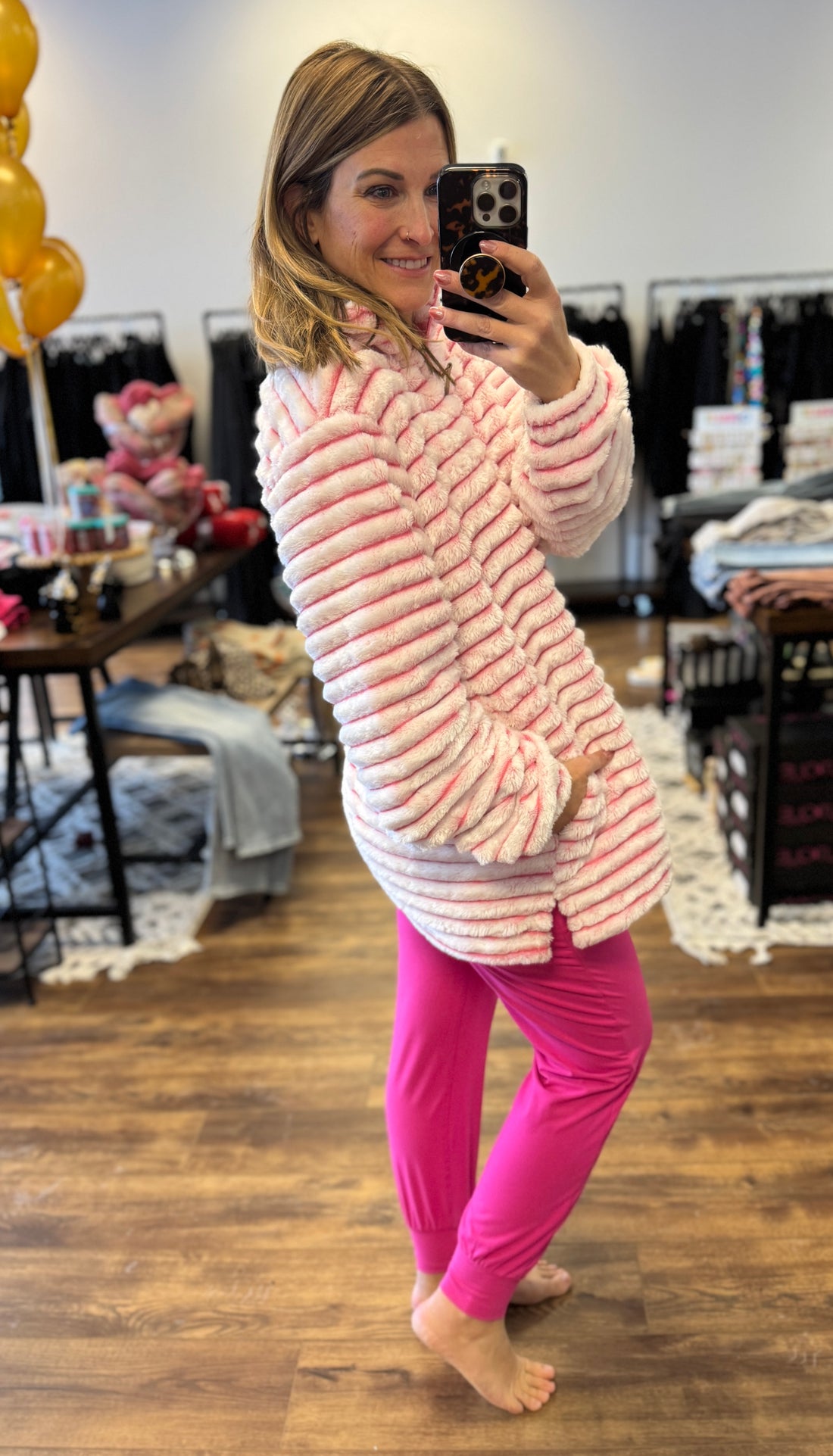 Simply Southern Luxe Pullover - Candy Pink