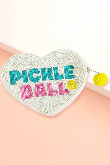 Pickleball Seed Bead Mini Pouch {SPECIAL ORDER}