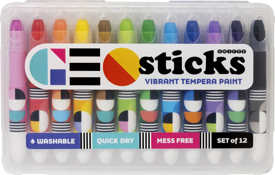 Geo Sticks - Vibrant Tempera Paint Sticks