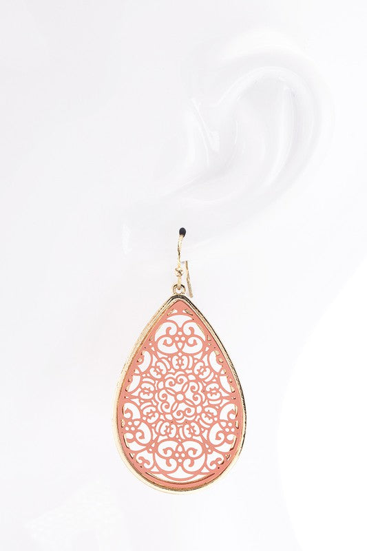 Filigree Teardrop Earrings