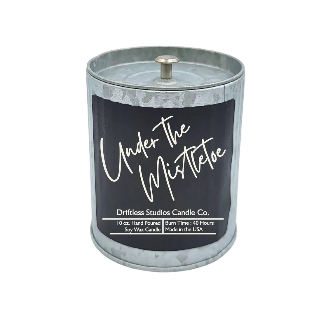 Under the Mistletoe Rustic Candle