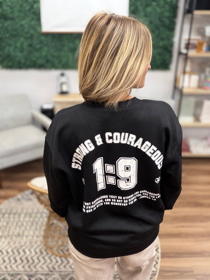Strong &amp; Courageous Joshua 1:9 Comfy Pullover