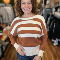 Celia - Striped Oversized Sweater