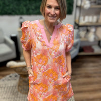 Peach Bottom Shift Dress