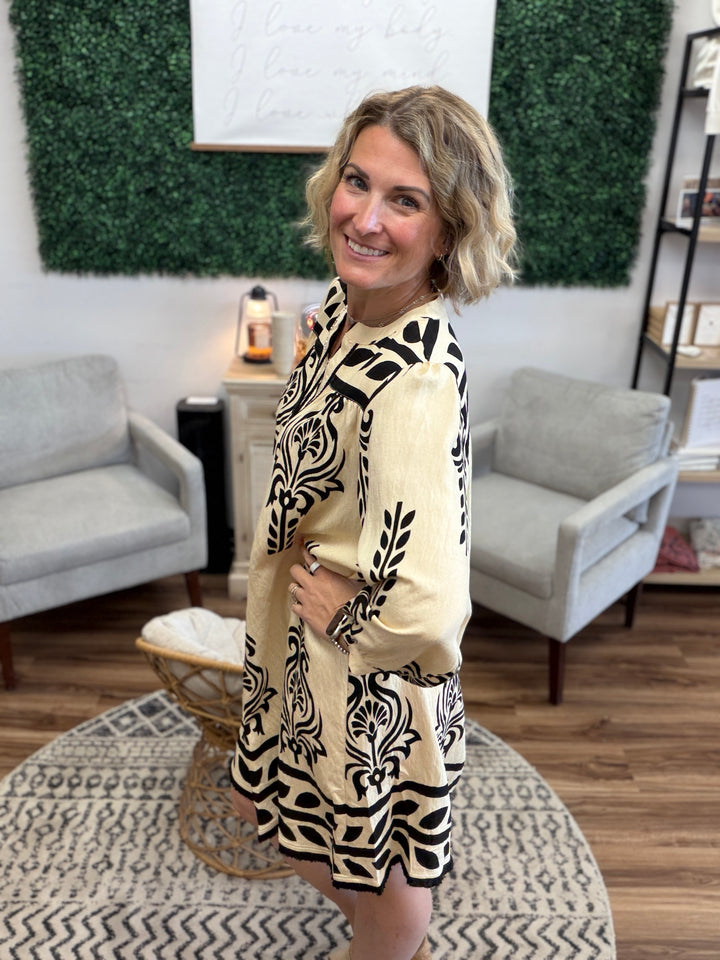 Mediterranean Muse Dress