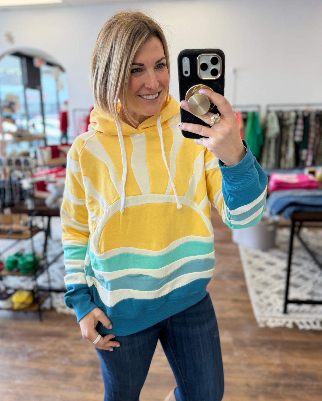 Sunshine Patchwork Hoodie