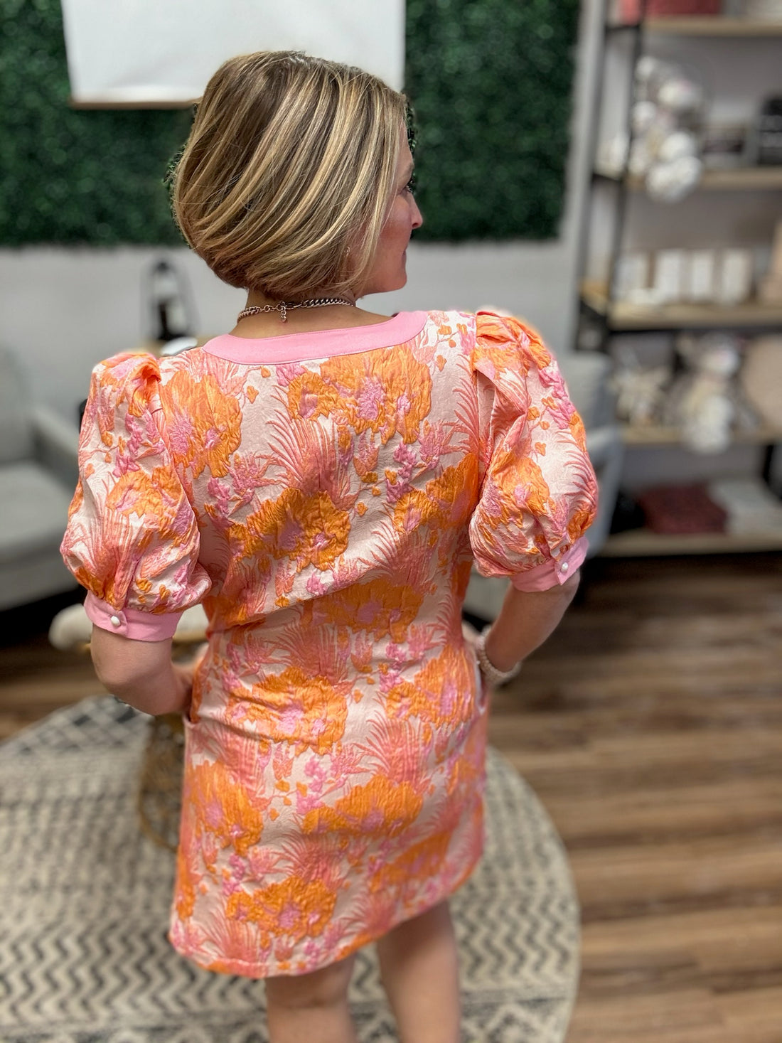 Peach Bottom Shift Dress