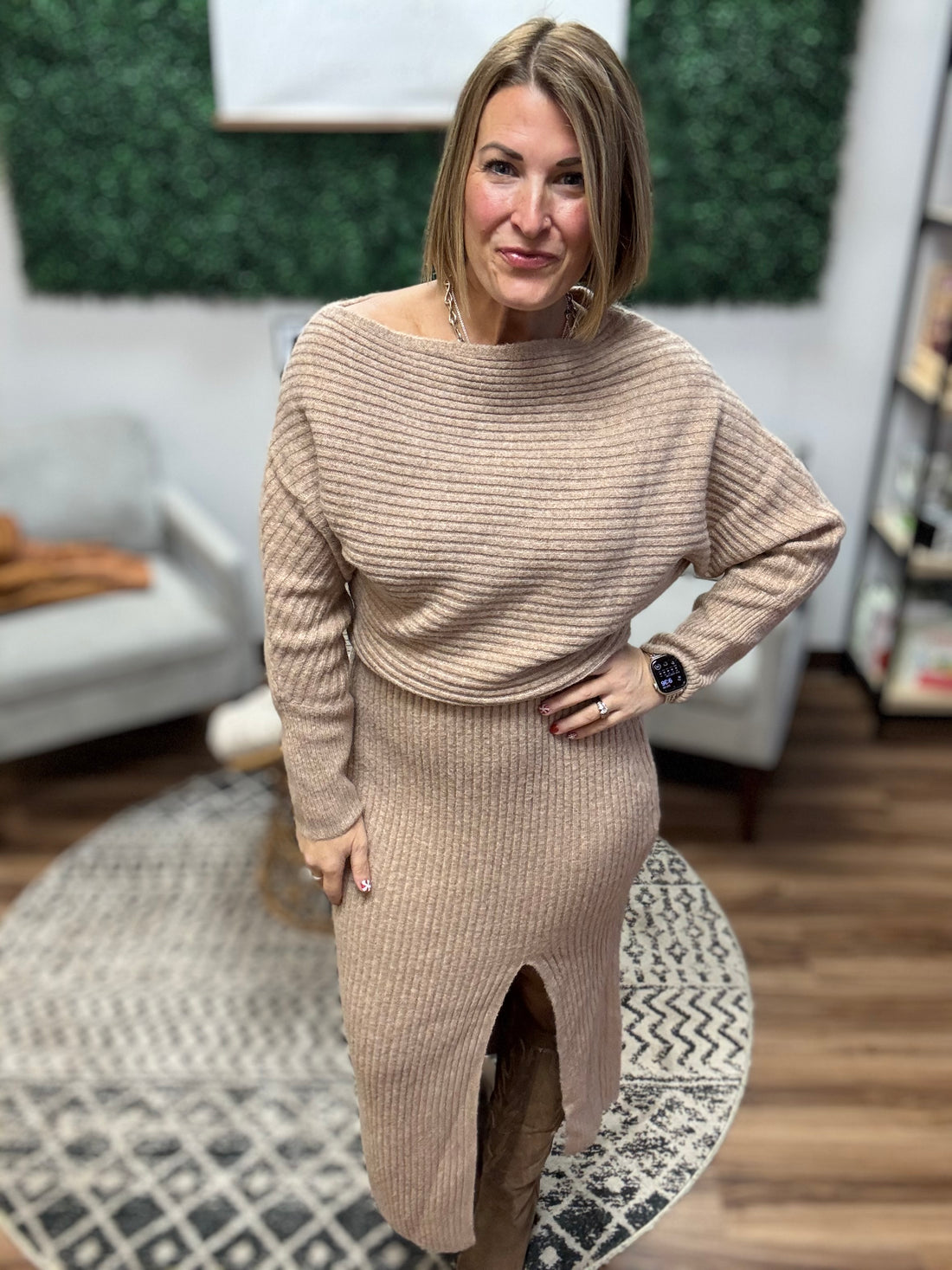 Midi Knit Sweater Dress