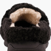 MIA Limited Edition Black Faux Shearling Slide