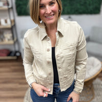 Liverpool - Trucker Jacket with Fray and Lace