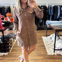 Mikayla - Corduroy Utility Dress