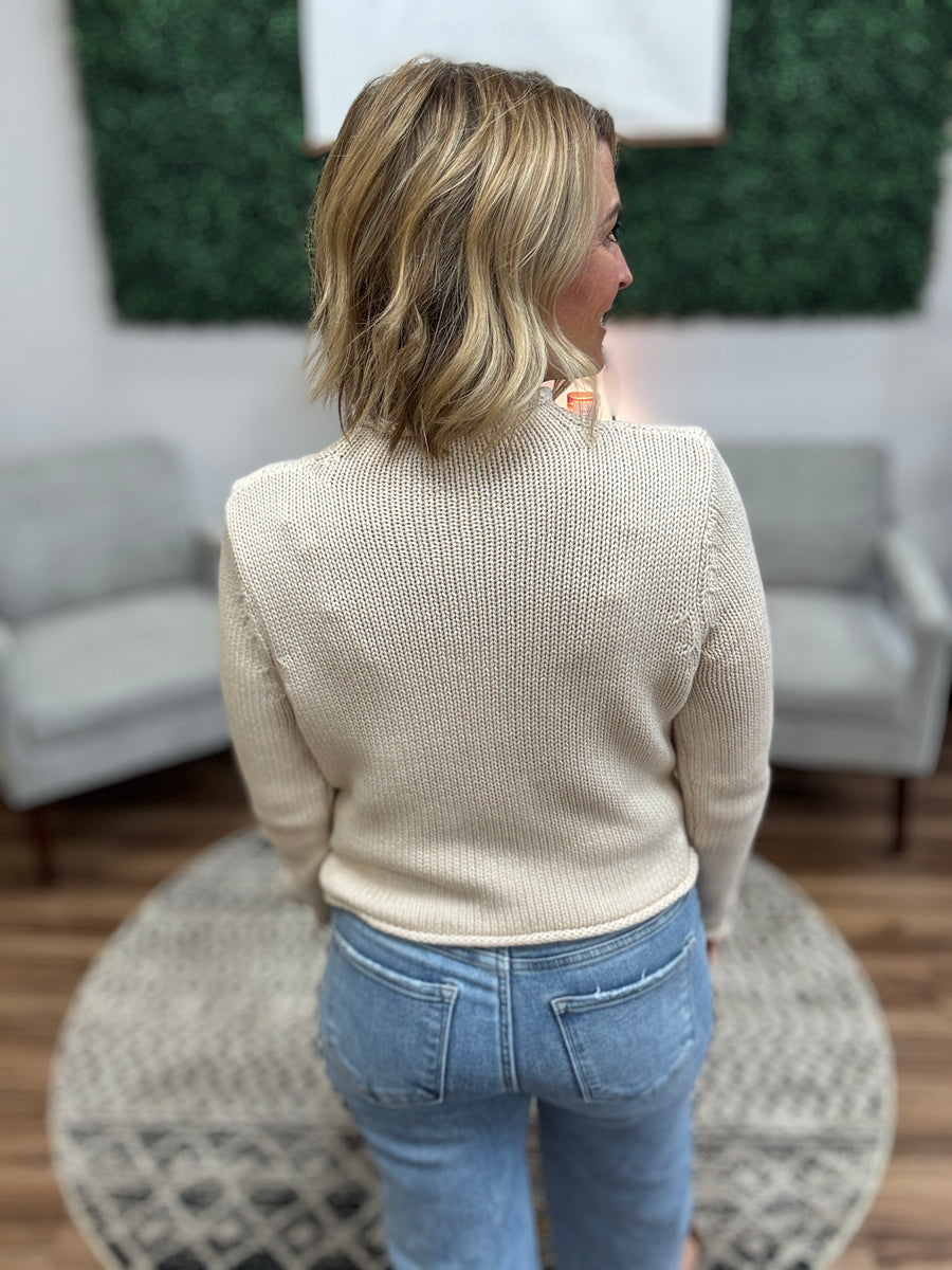 The Classic Knit Sweater - Cream