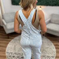 Dahlia Striped Overalls