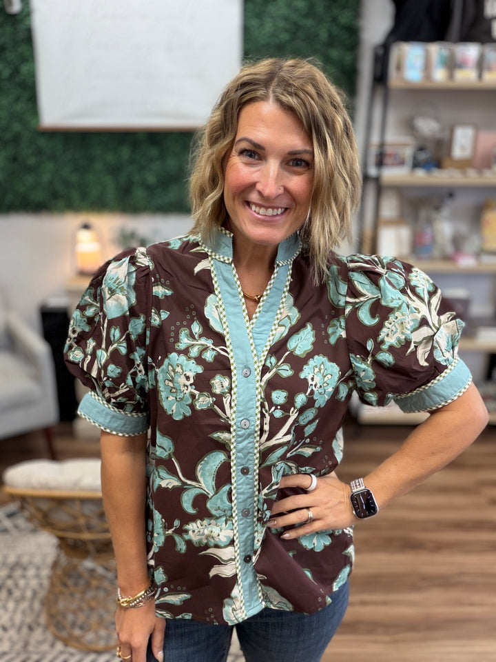 Cocoa Garden Blouse