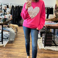 Distressed Dalmation Heart Sweatshirt