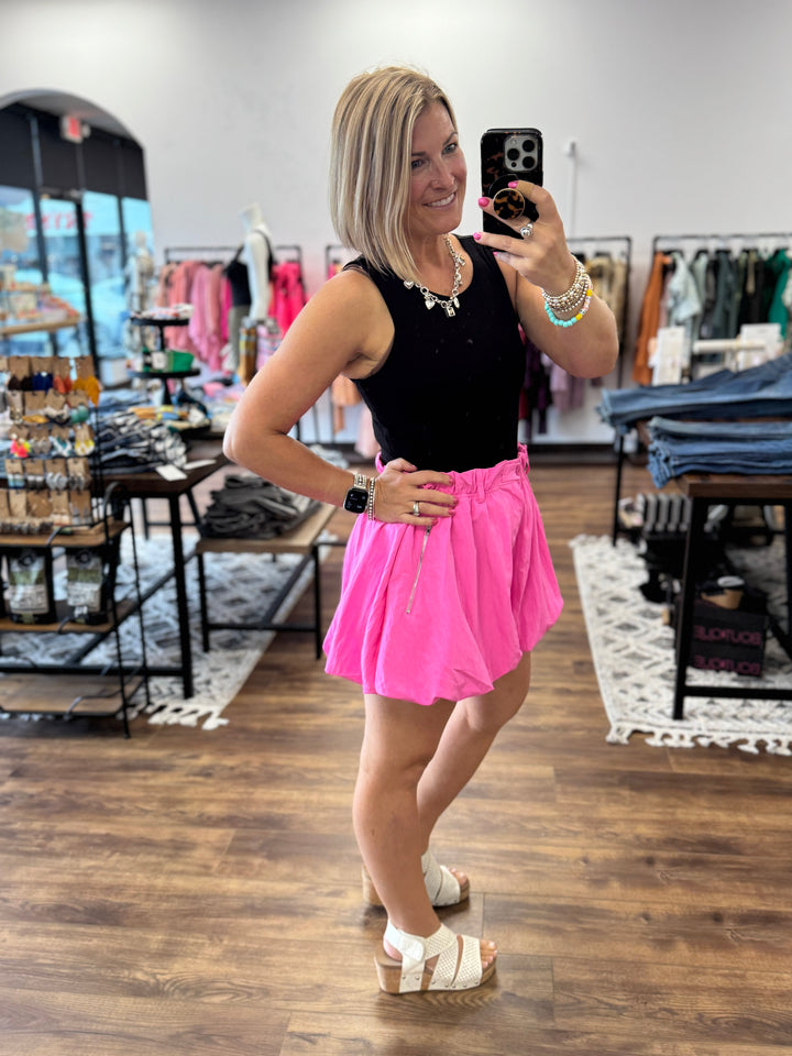 Balloon Shorts - Hot Pink
