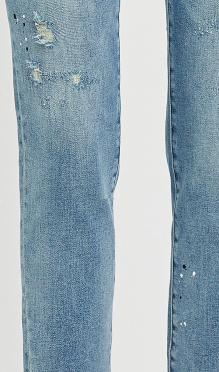 Risen - Mid Rise Tapered Jeans