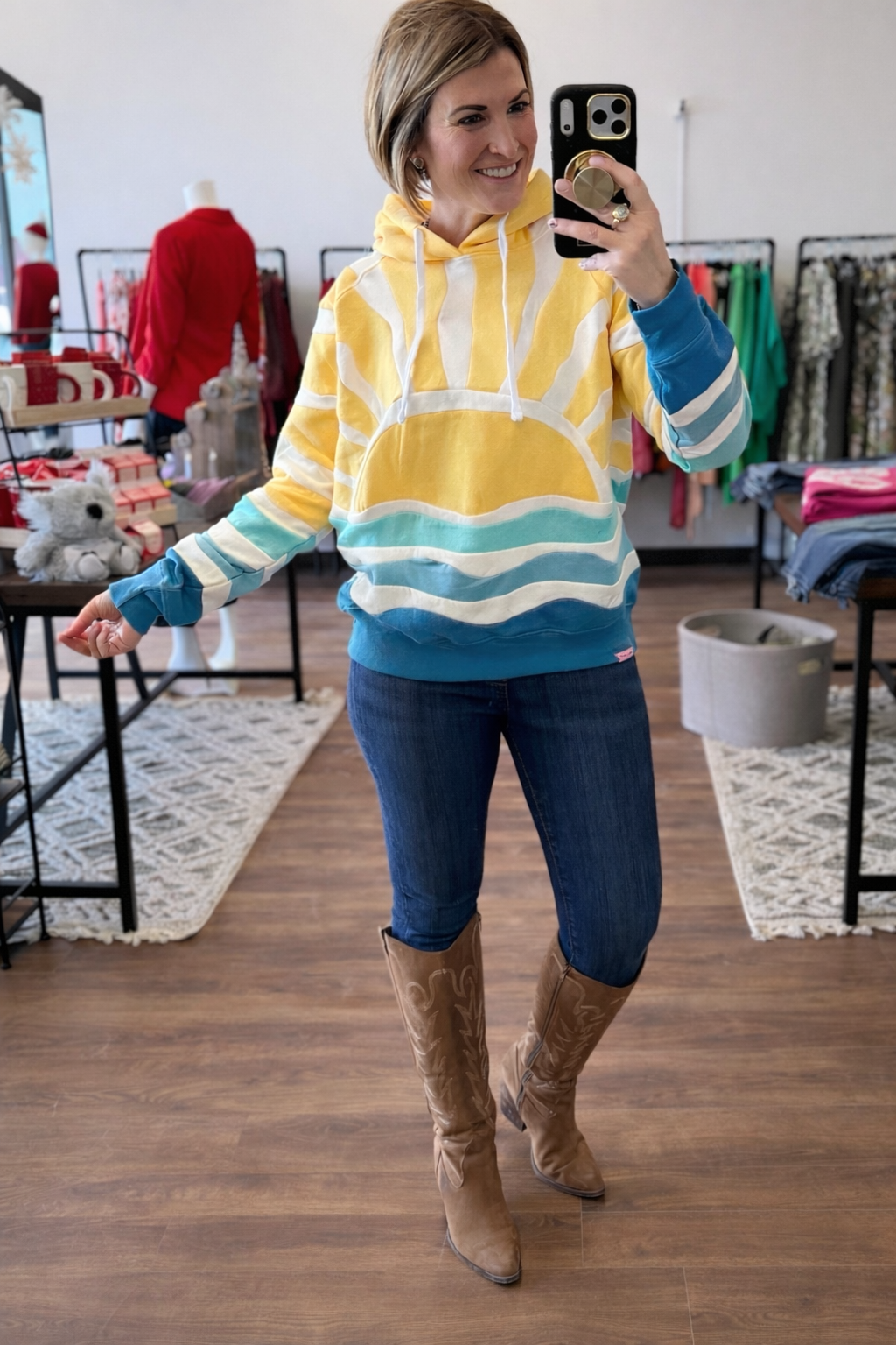 Sunshine Patchwork Hoodie