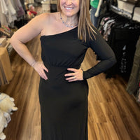 Monica - One Shoulder Full Length Dress