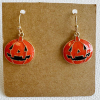 Halloween Enamel Dangle Earrings