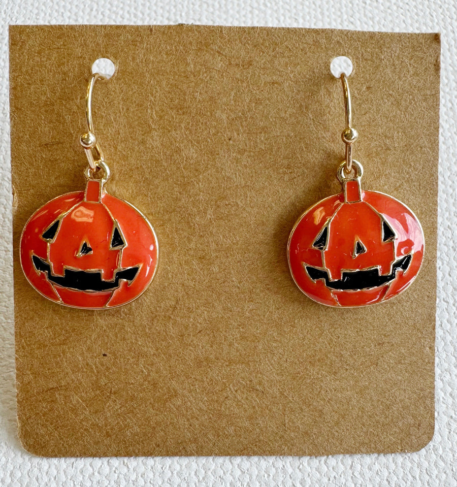 Halloween Enamel Dangle Earrings