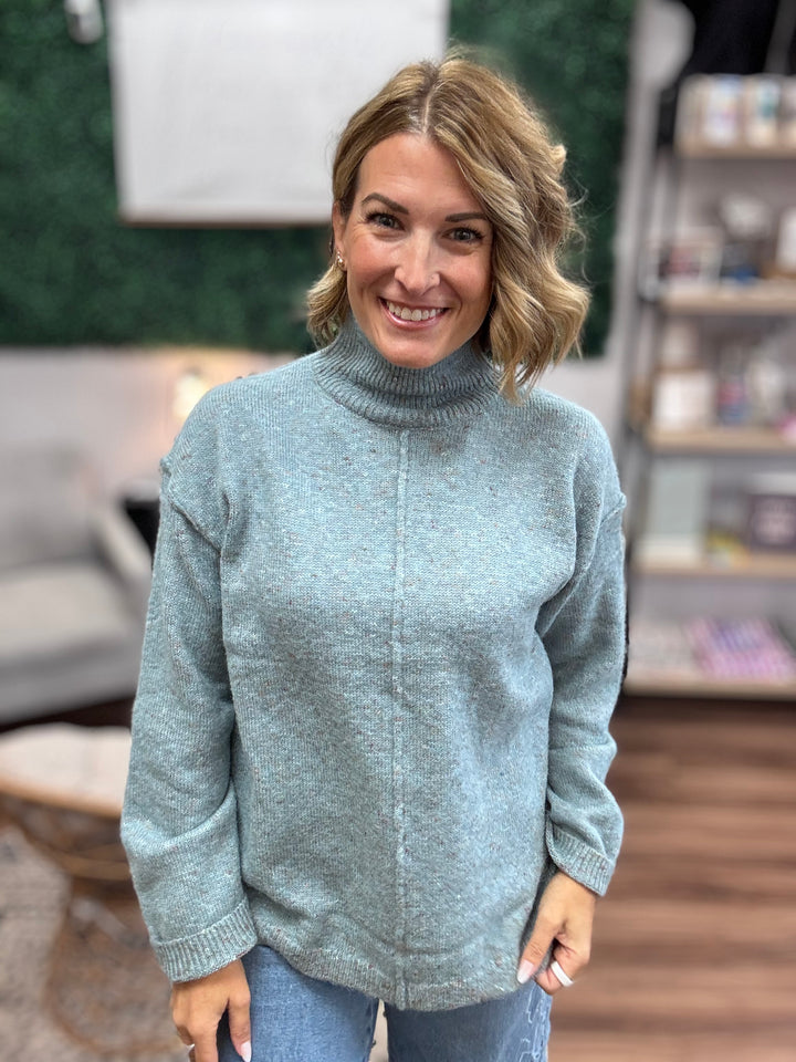 Autumn Haze Mock Neck Sweater