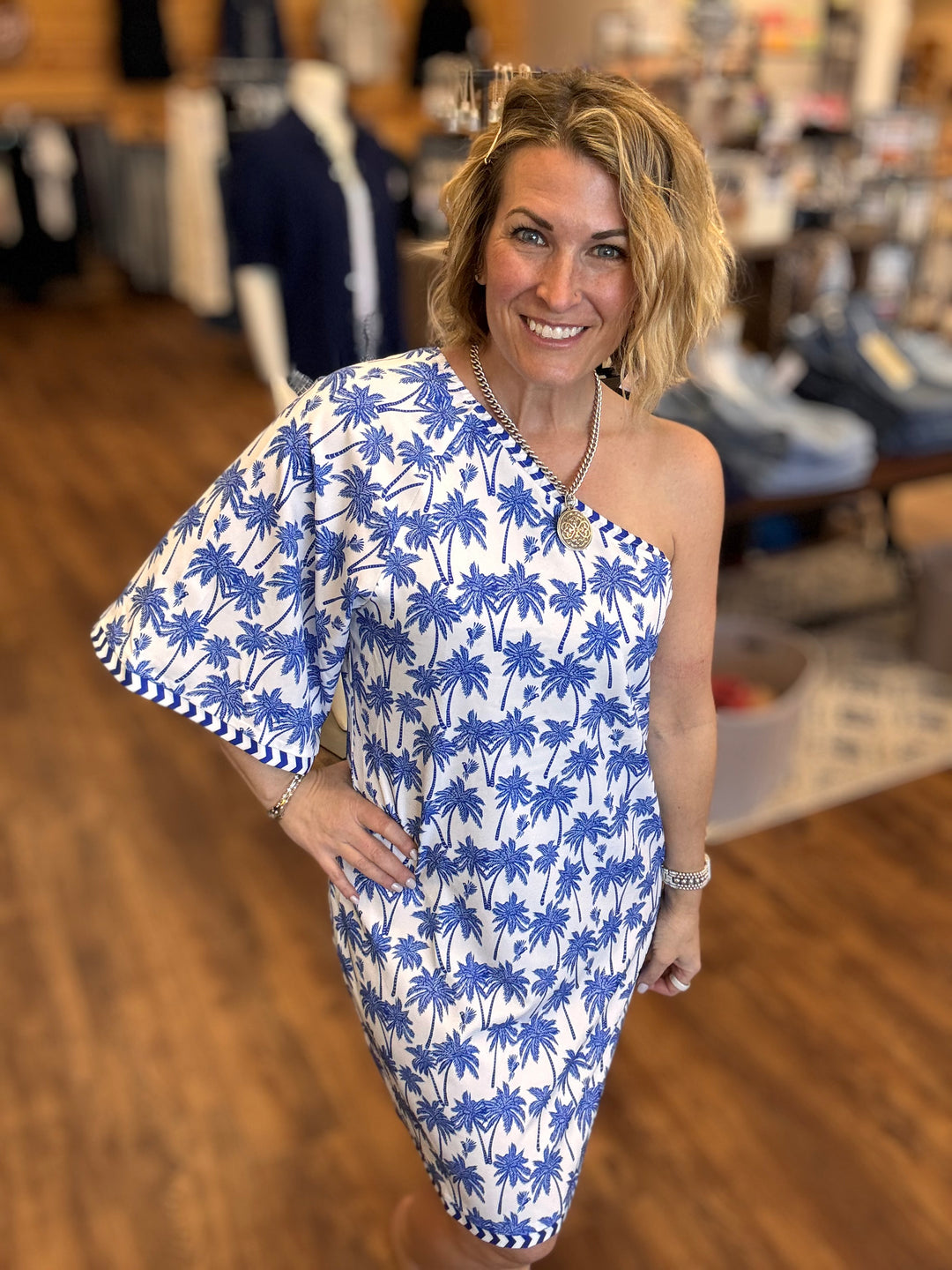 Island Breeze One Shoulder Dress
