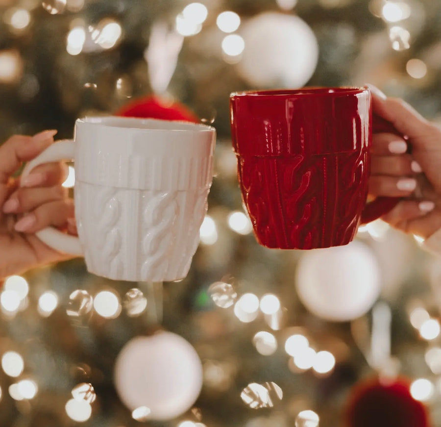 Cable Sweater Coffee Mug