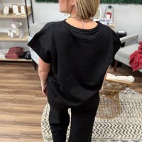 The On Repeat Textured Set - Black