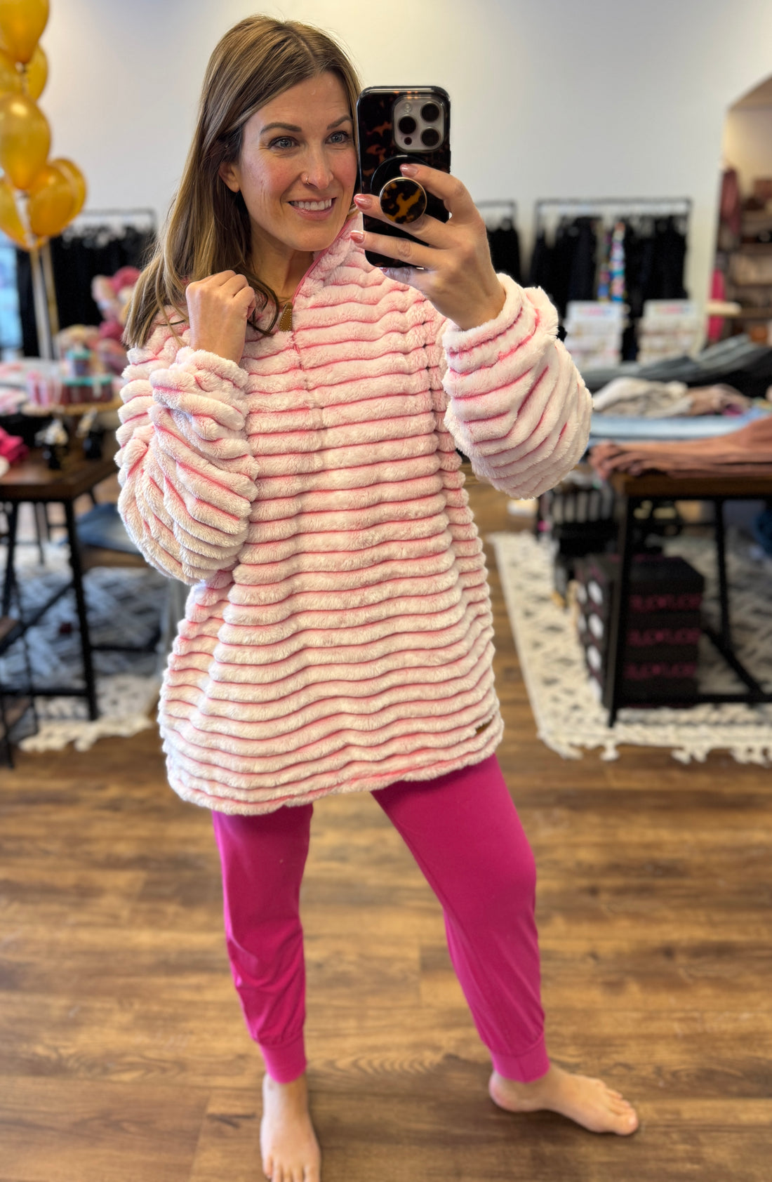 Simply Southern Luxe Pullover - Candy Pink