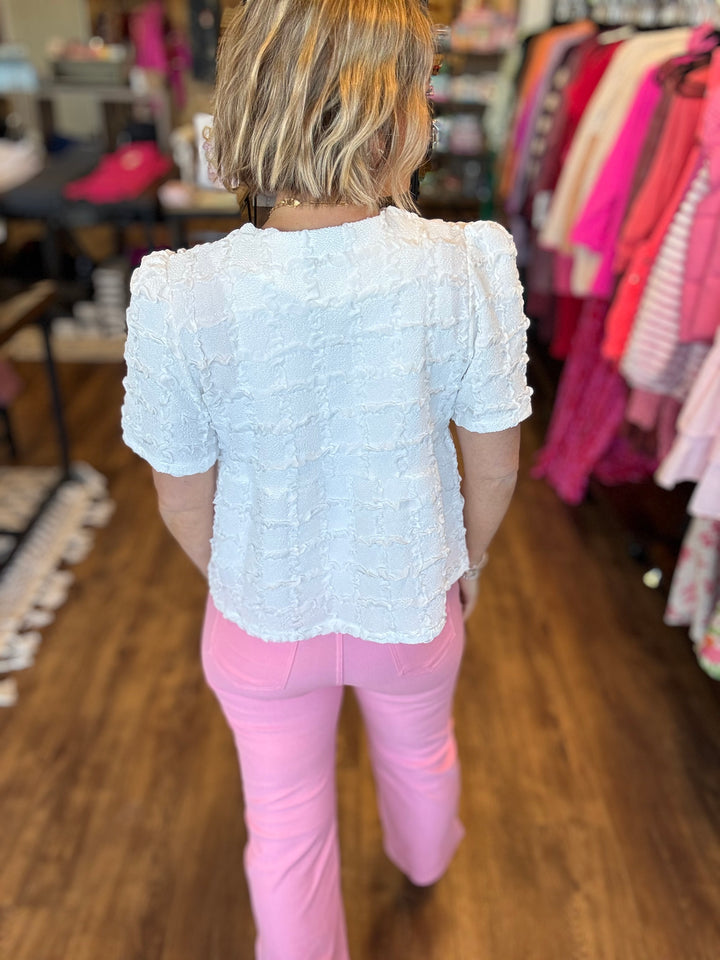 Gracie Bow Front Top