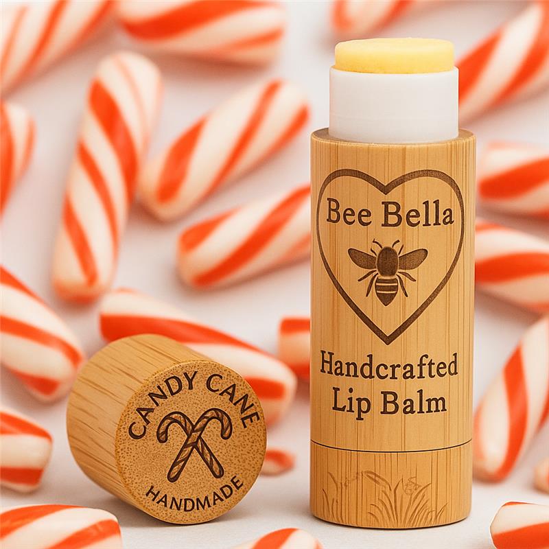Bee Bella All-Natural Lip Balm - Candy Cane