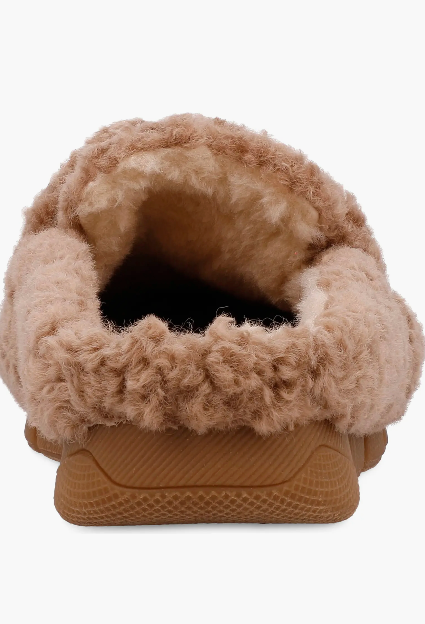 MIA Limited Edition Camel Faux Shearling Slide