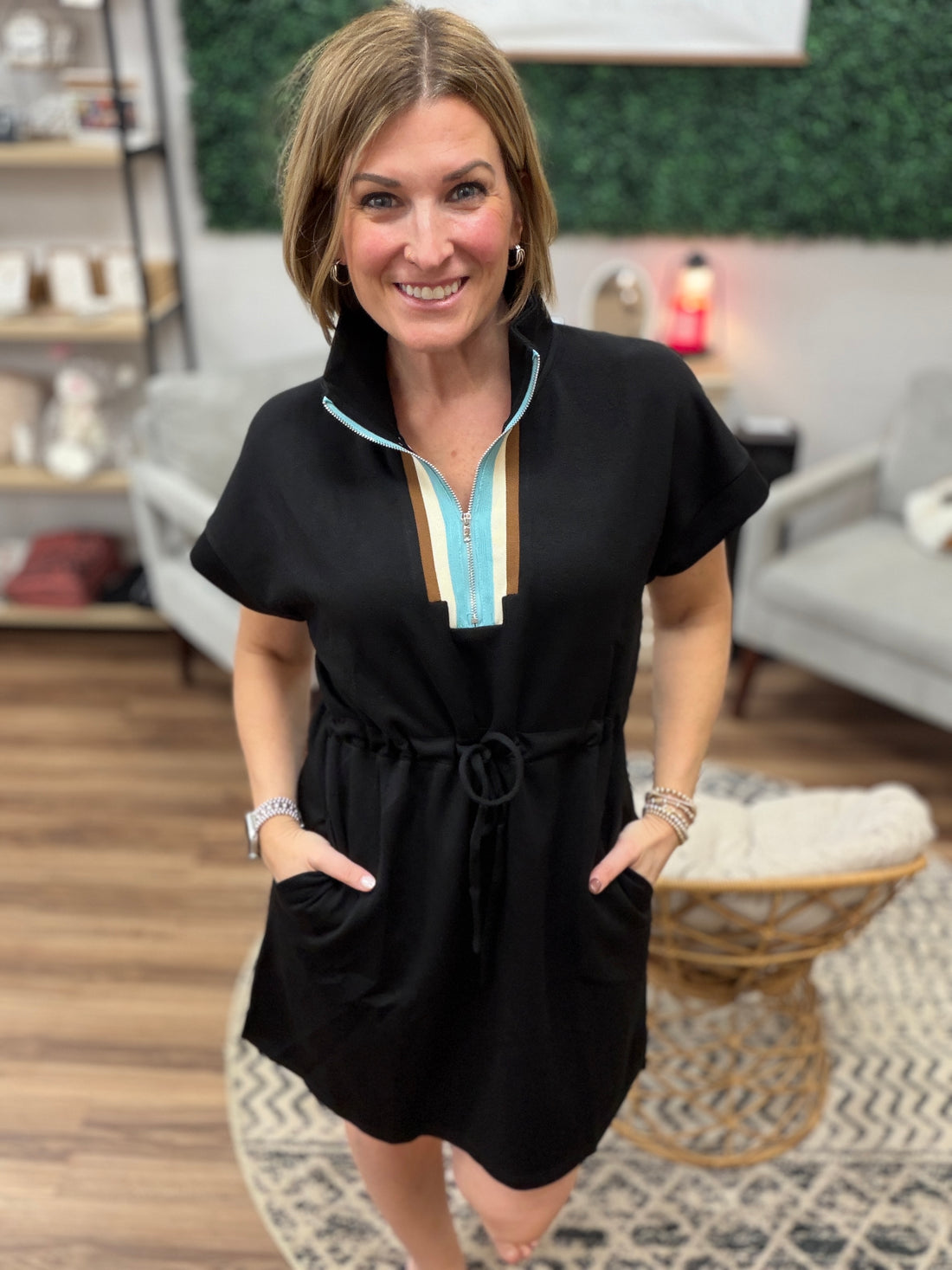 Coastal Club Zip Dress