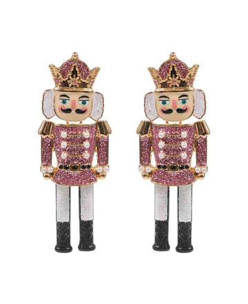 Nutcracker Enamel Earrings