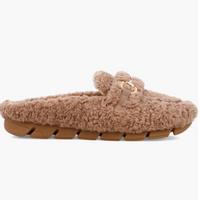 MIA Limited Edition Camel Faux Shearling Slide