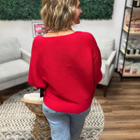Liverpool - Long Sleeve Boat Neck Dolman Sweater