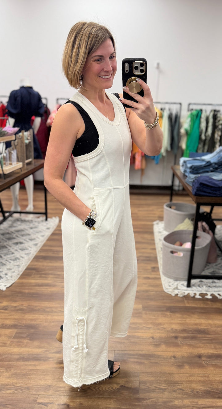 The Weekend Wanderer Jumpsuit - Natural