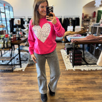 Distressed Dalmation Heart Sweatshirt