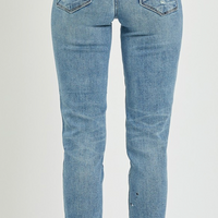Risen - Mid Rise Tapered Jeans