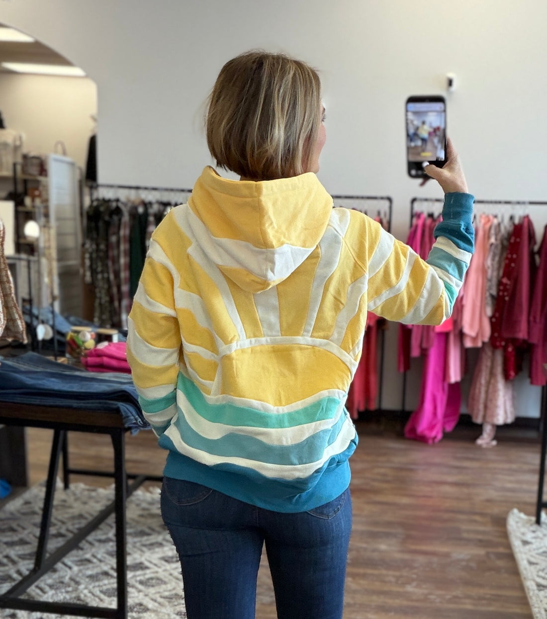 Sunshine Patchwork Hoodie