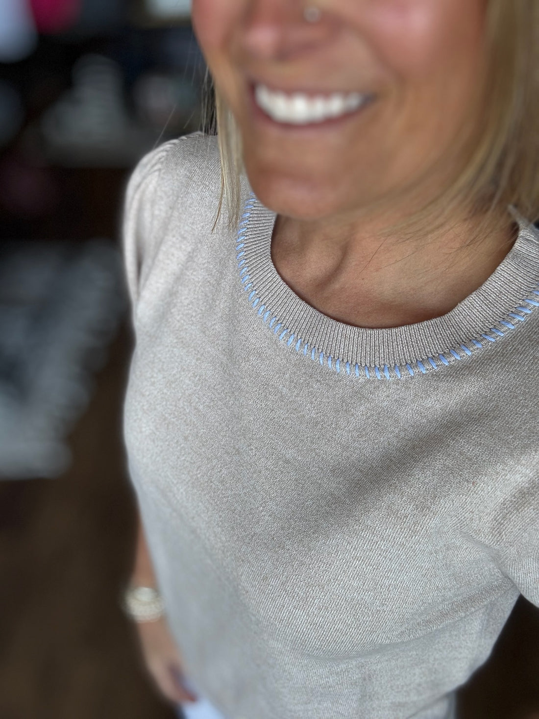 Bluebell Detail Knit