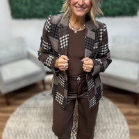 Cropped Faux Leather Pants - Chocolate