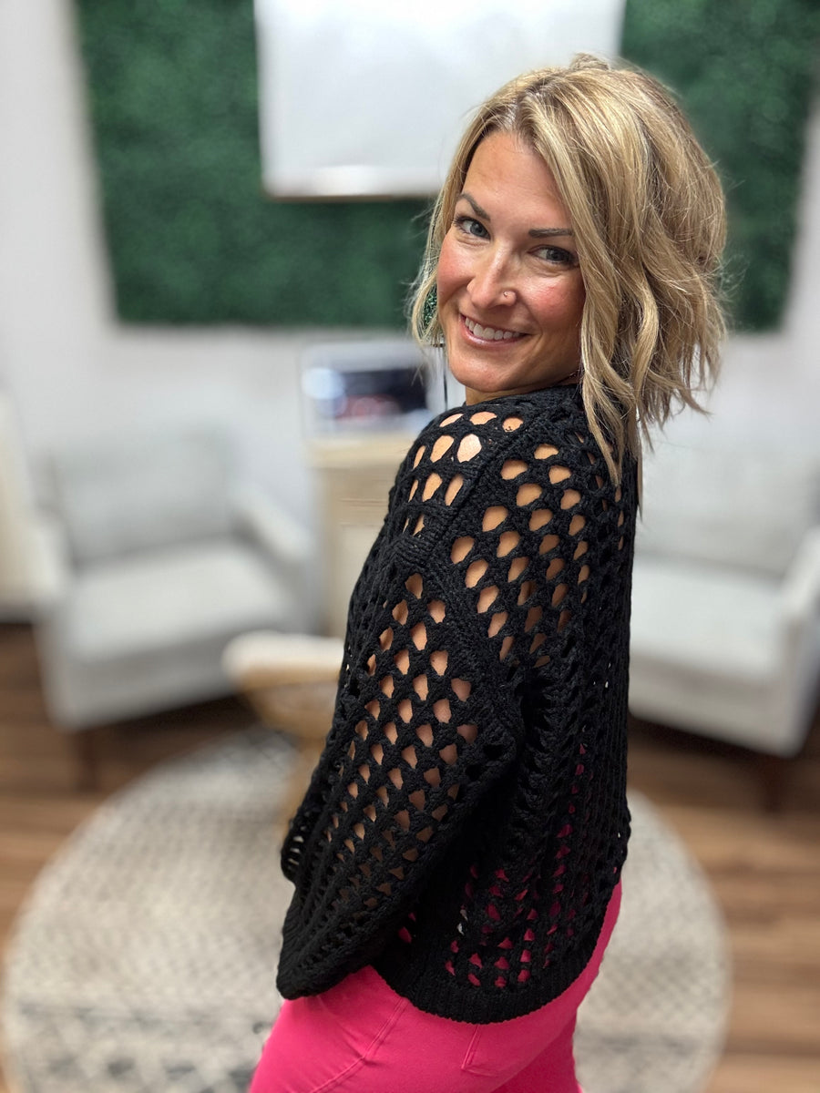 The Sandy Shores Sweater - Black