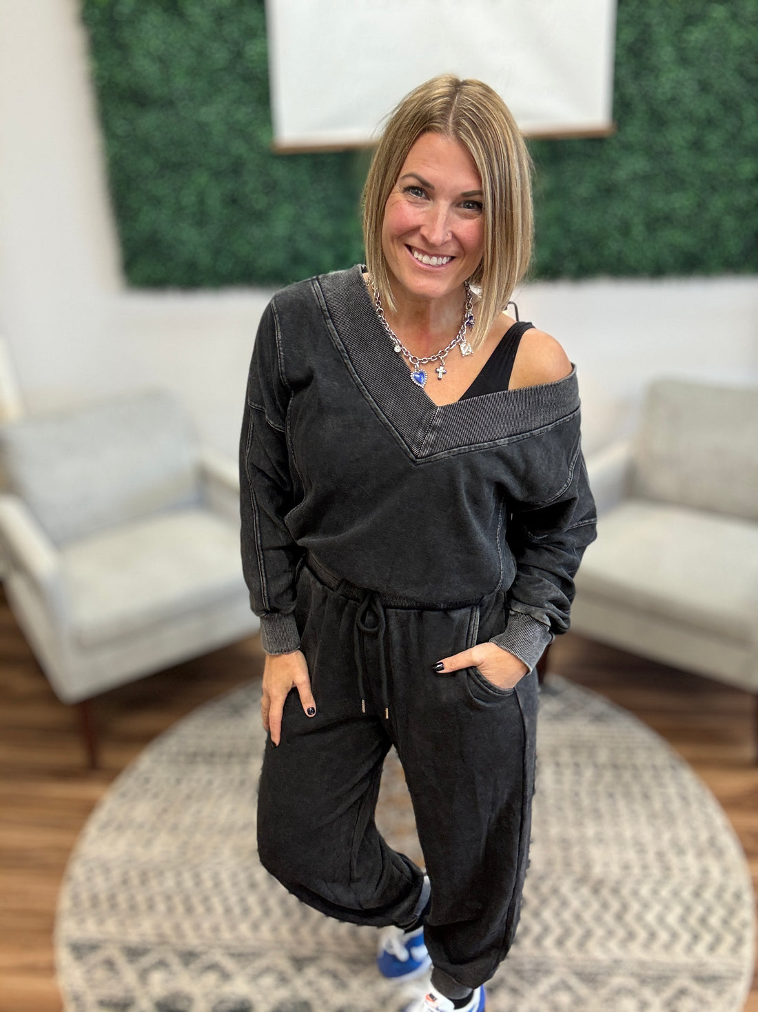 Vintage Mineral Wash Jumpsuit