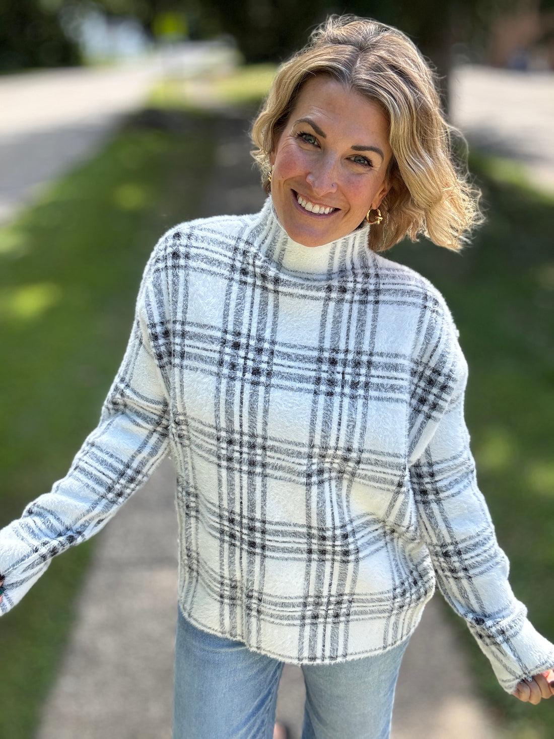The Snowfall Plaid Sweater