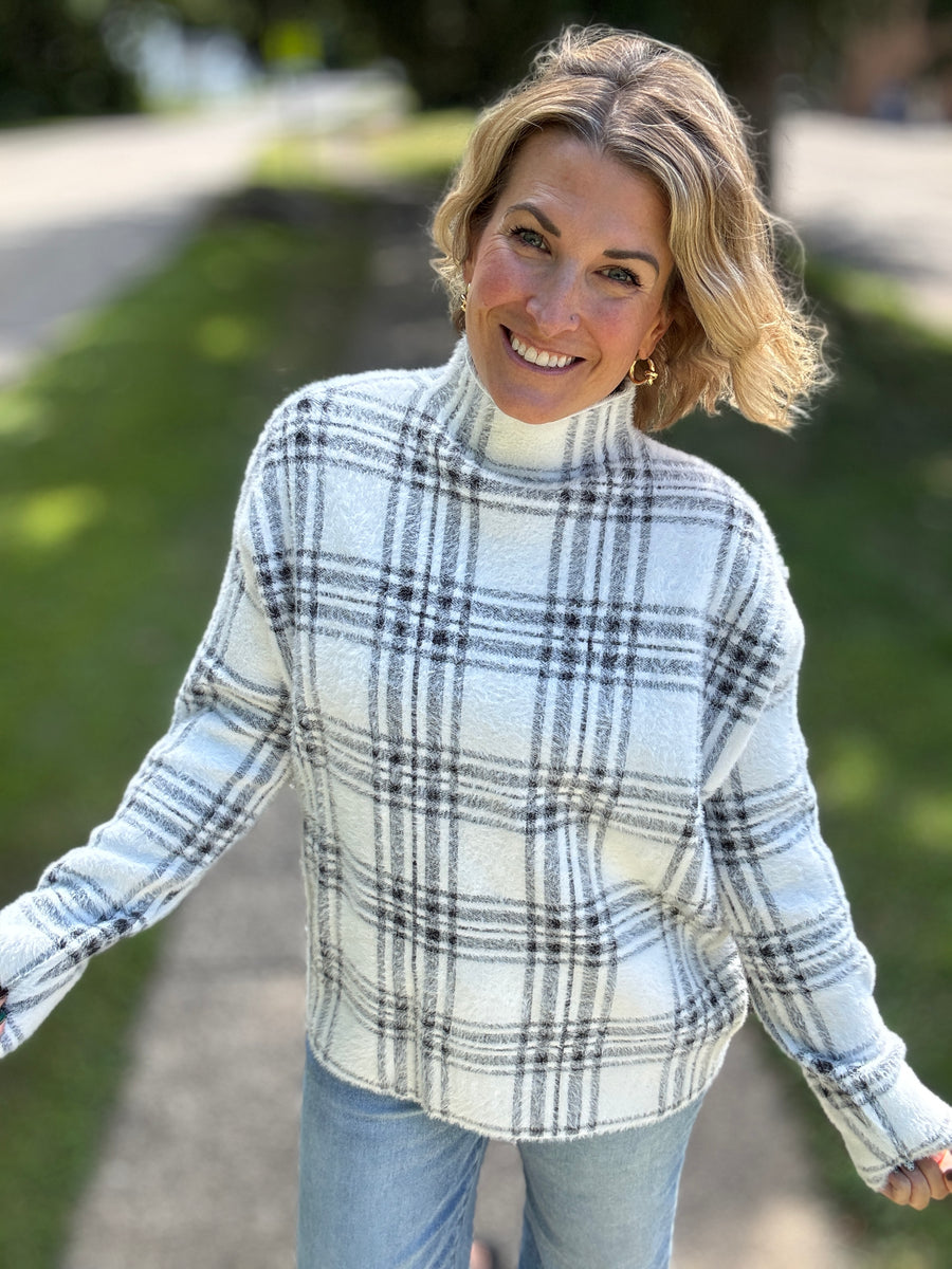 The Snowfall Plaid Sweater