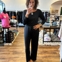 Off-the-Shoulder Lounge Jumpsuit